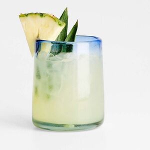 Pacifico Set of Six Blue Rimmed Glasses